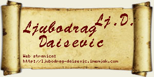 Ljubodrag Daišević vizit kartica